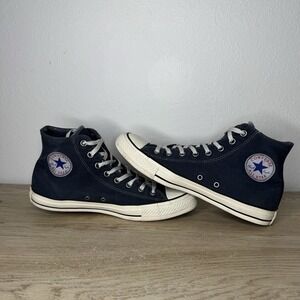Converse All Star High Top Blue Jean Denim Canvas Sneakers Mens Size 11